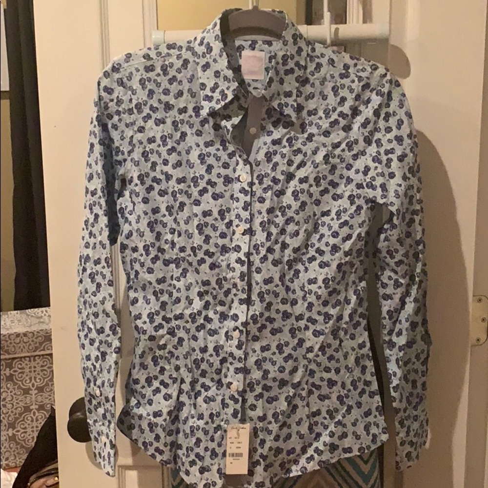 Blue Floral Shirt